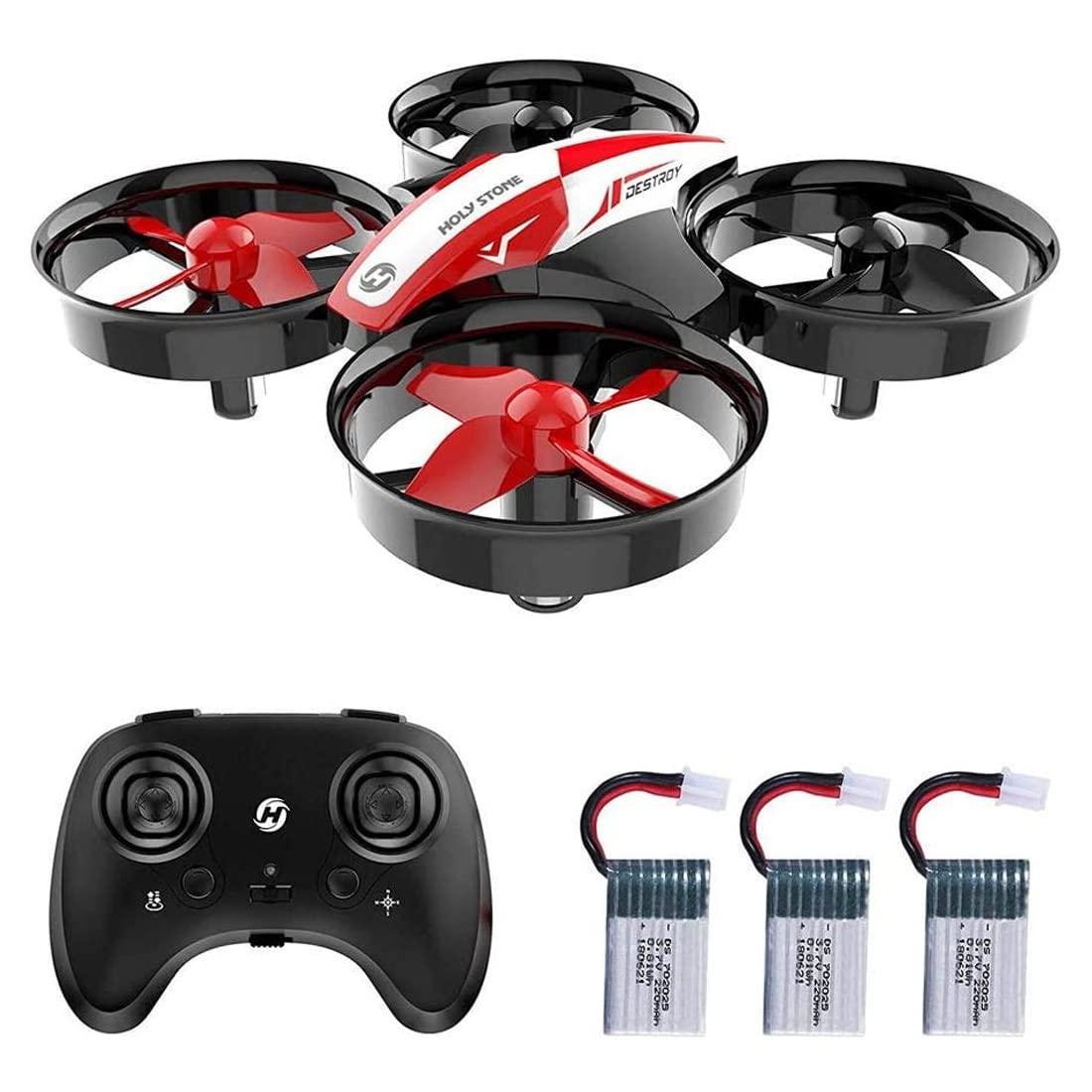 Holy Stone HS210 Kinder Mini Drohne für Anfänger Erwachsene, Indoor Outdoor RC Spielzeug Quadcopter Flugzeug für Jungen Mädchen mit Auto Hover, 3D Flip, 3 Batterien & Headless Modus, Tolles von HOLY STONE