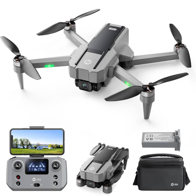 Holy Stone HS440G Drohne mit 4K Kamera für Erwachsene, 23 Min. Lange Flugzeit, Bürstenloser Motor, GPS Follow Me, Auto Rückkehr, 5G FPV Übertragung, faltbare Kameradrohne unter 249 g für Anfänger, C0 von HOLY STONE