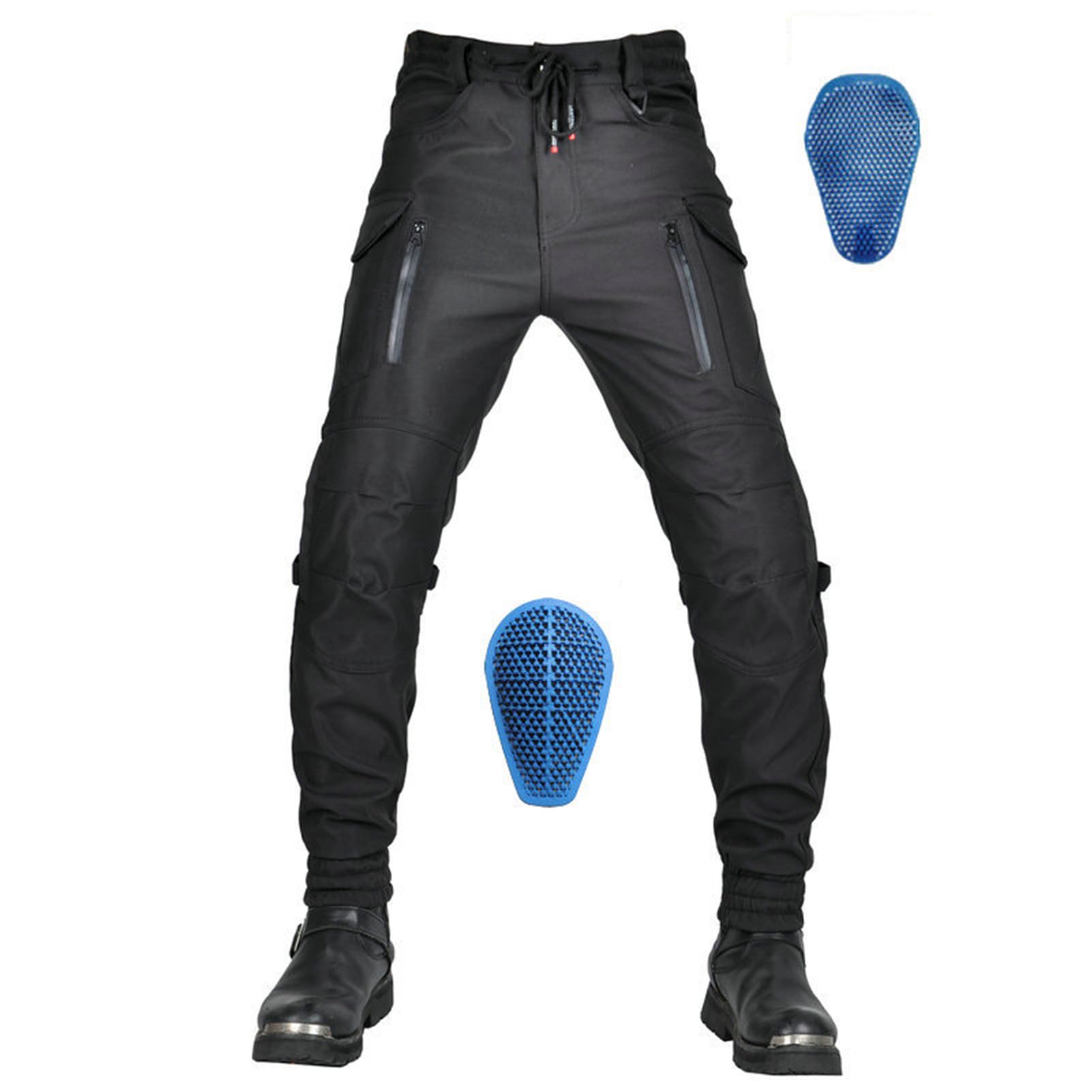 HOMDECR Motorradhose Herren/Damen, Aramid-Gewebe Stretch Jeans Hosen Herren/Damen, Motorrad Hosen Herren Herren/Damen Mit Protektoren (M) von HOMDECR