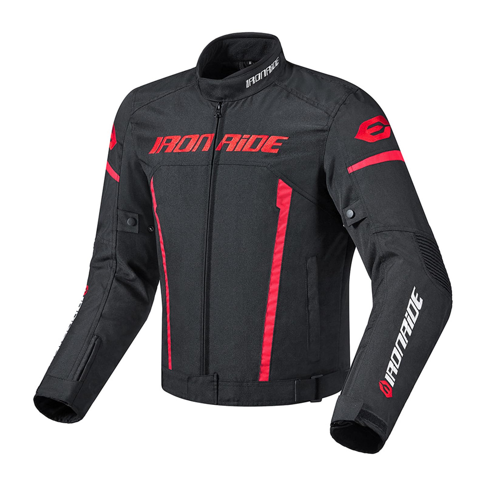 HOMDECR Motorradjacke, Wasserdicht, CE-Protektoren, Jacke Mit Protektoren, Motorradfahrer, Rennfahrer, Reitjacke Für Herren (Oben (Rot),M) von HOMDECR