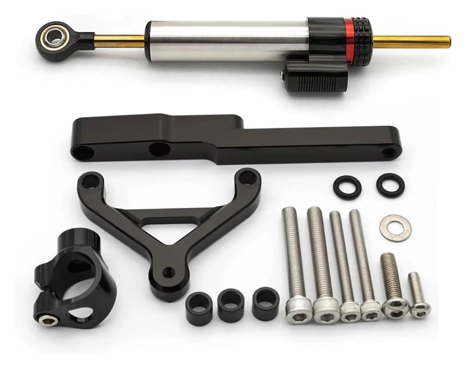 Für CB1000R CB 1000 R 1000R 2008-2020 Motorräder Lenkung Dämpfer Stabilisator Halterung Kit Stabilisator Dämpfer Lenkungsdämpfer(Set 1) von HOMRMBUBP