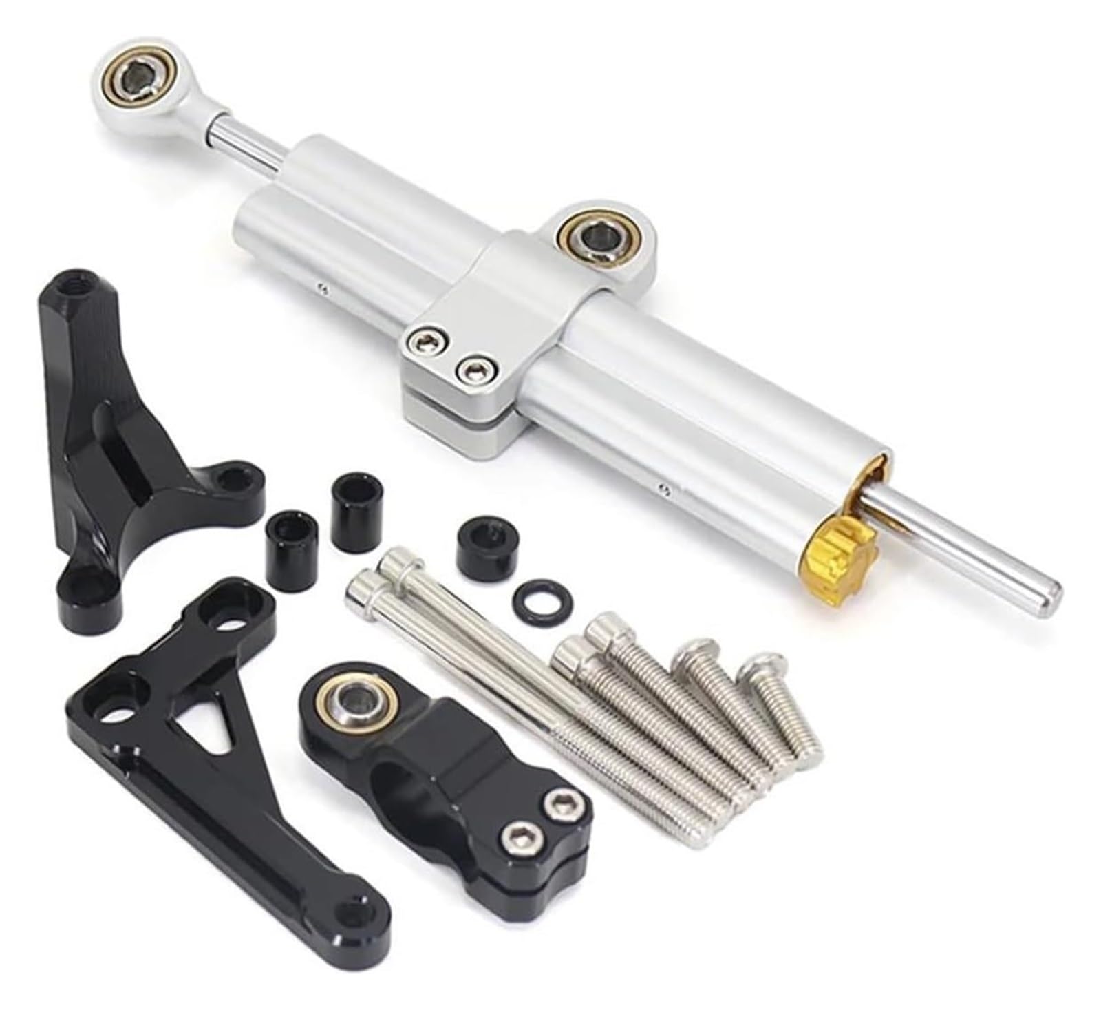 Für CB1000R CB 1000 R CB 1000R 2018-2023 Motorrad Stabilisator Lenkung Dämpfer Montage Halterung Unterstützung Kit Lenkungsdämpfer(Set 6) von HOMRMBUBP