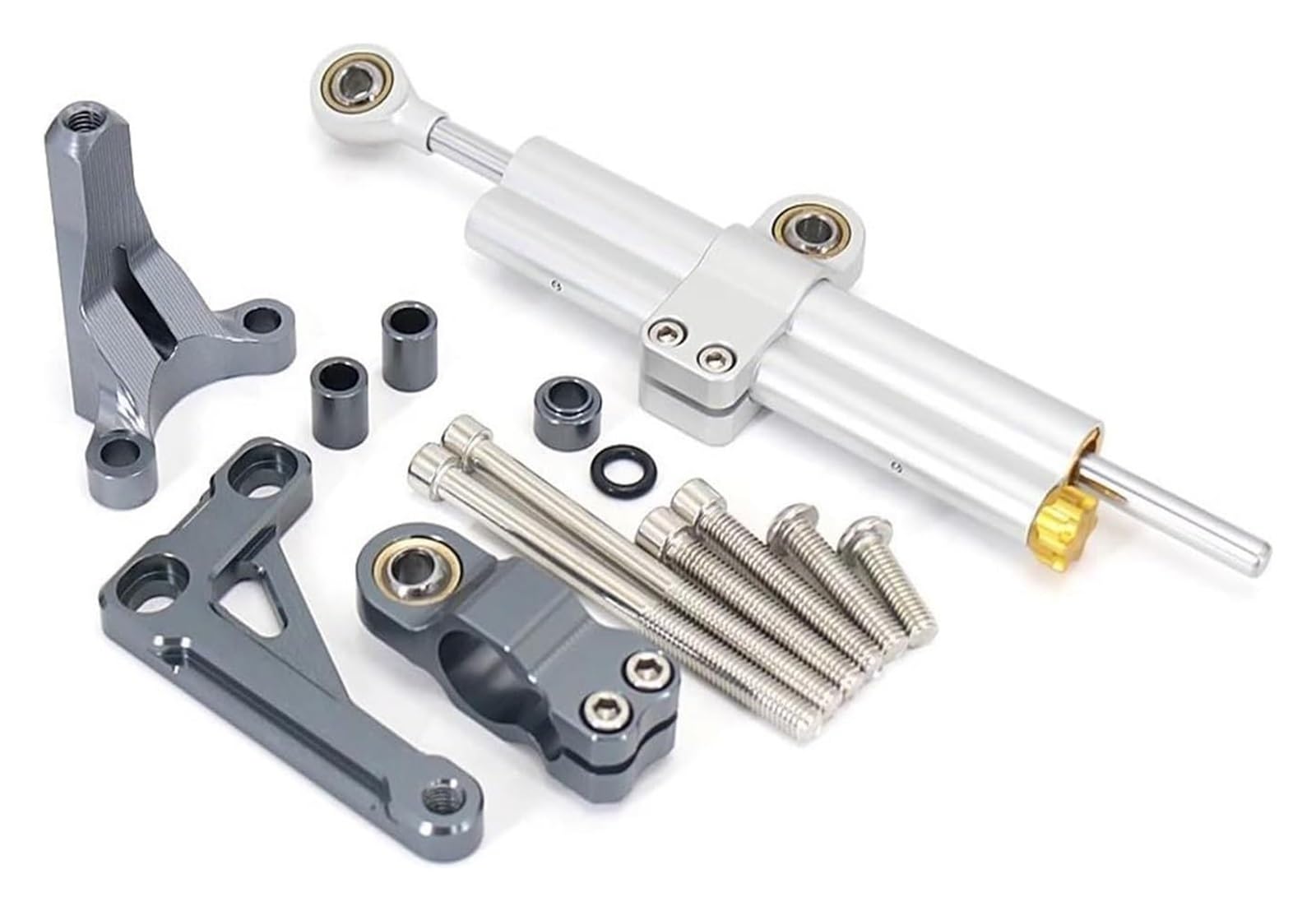 Für CB1000R CB 1000 R CB 1000R 2018-2023 Stabilisator Dämpfer Motorrad Stabilisator Lenkung Dämpfer Montage Halterung Unterstützung Kit Lenkungsdämpfer(Set 19) von HOMRMBUBP