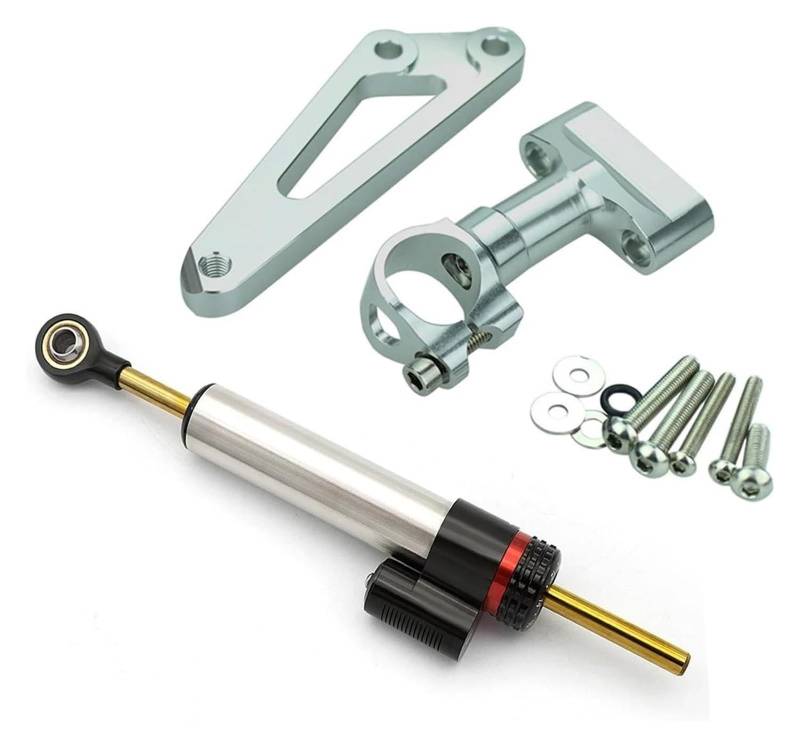 Für CB600F Für Hor&net CB 600 F 2007-2016 Halterung Unterstützung Kit Stabilisator Dämpfer Motorrad Lenkung Dämpfer Stabilisator Dämpfer Lenkungsdämpfer(Set 5) von HOMRMBUBP