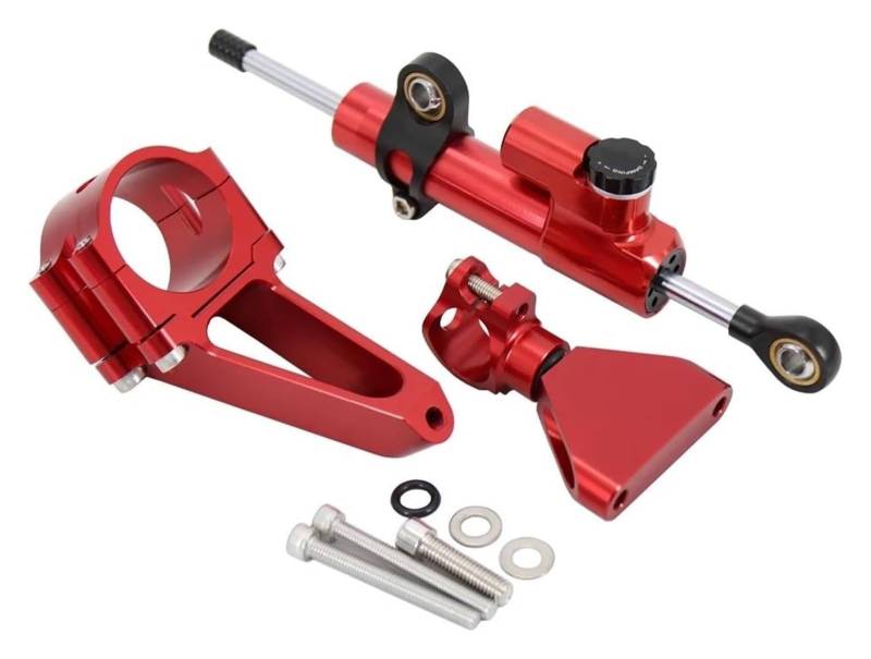 Für CBR600 F4i CBR 600 1999-2007 Stabilisator Dämpfer Motorrad Lenkung Dämpfer Stabilisator Halterung Mount Kit Lenkungsdämpfer(Set 3) von HOMRMBUBP