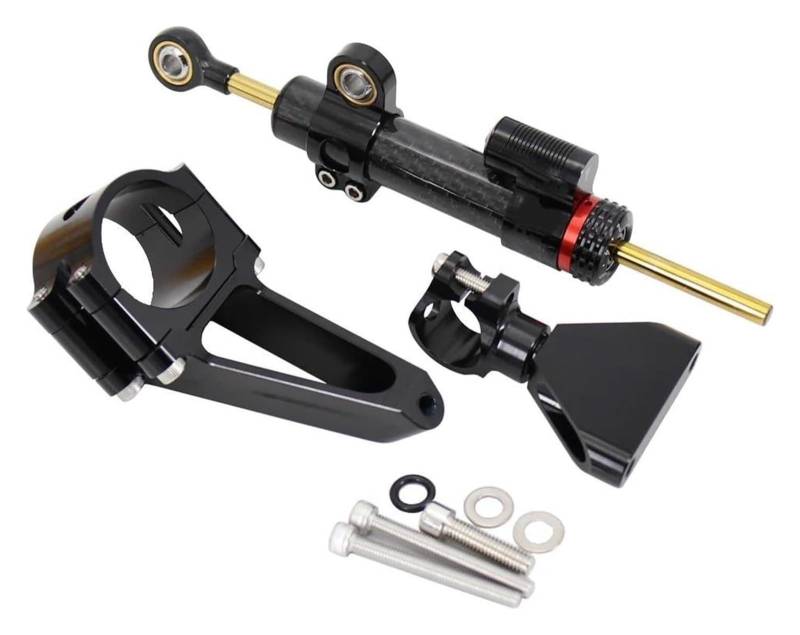 Für CBR600 F4i CBR 600 1999-2007 Stabilisator Dämpfer Motorrad Lenkung Dämpfer Stabilisator Halterung Mount Kit Lenkungsdämpfer(Set 9) von HOMRMBUBP