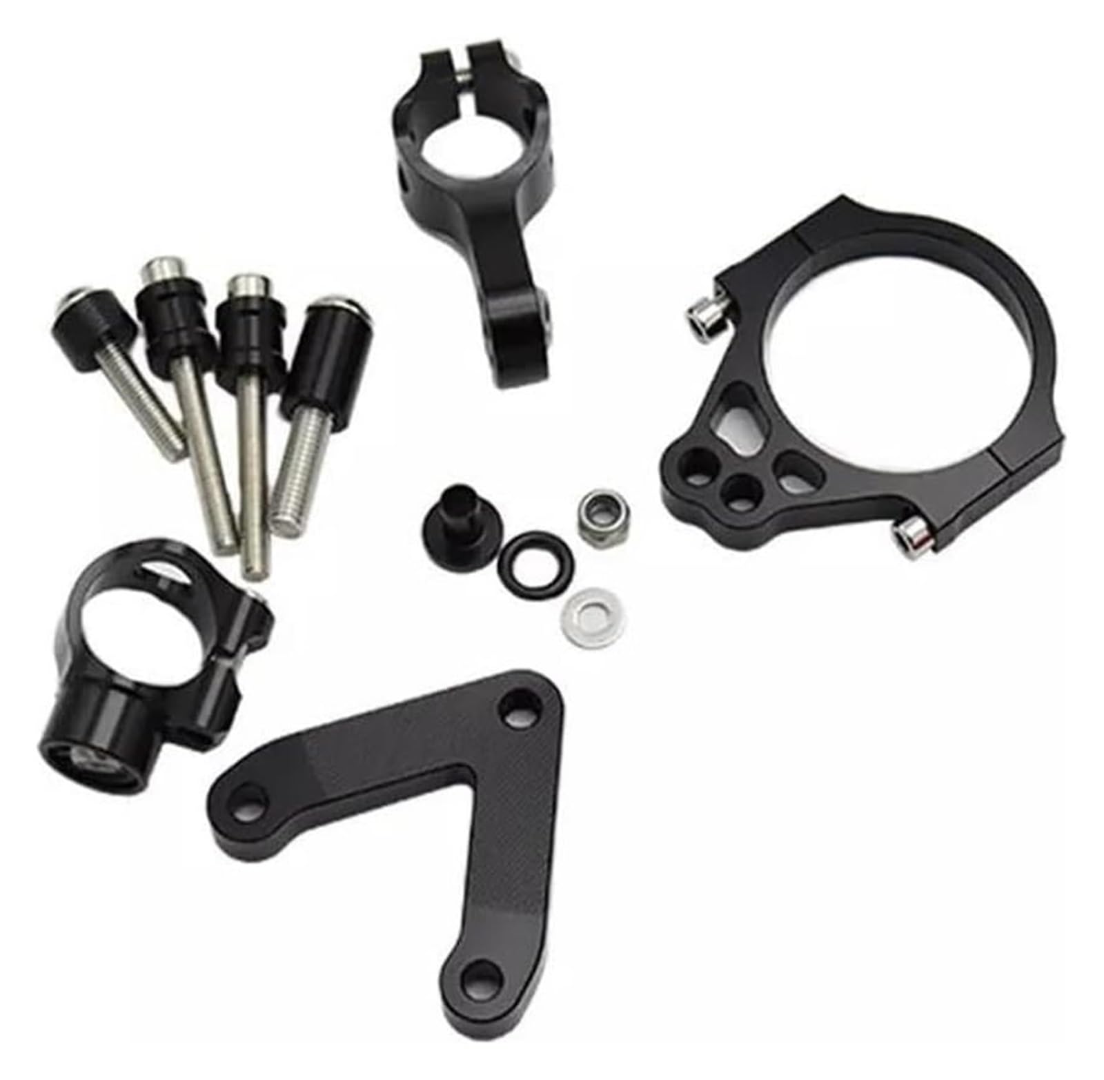 Für D&ucati 848 2008-2010 1098 1198 Für EVO 1198S Motorrad Dämpfer Lenkung Stabilisieren Control Montage Halterung Kit Lenkungsdämpfer(Bracket 1) von HOMRMBUBP