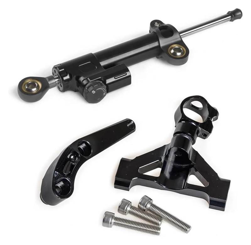 Für Kawa&saki Für Ninja ZX14 ZX-14 ZX 14 ZZR1400 ZZR 1400 2006-2019 Motorrad Lenkung Stabilisieren Dämpfer Halterung Mount Kit Lenkungsdämpfer(All Black) von HOMRMBUBP