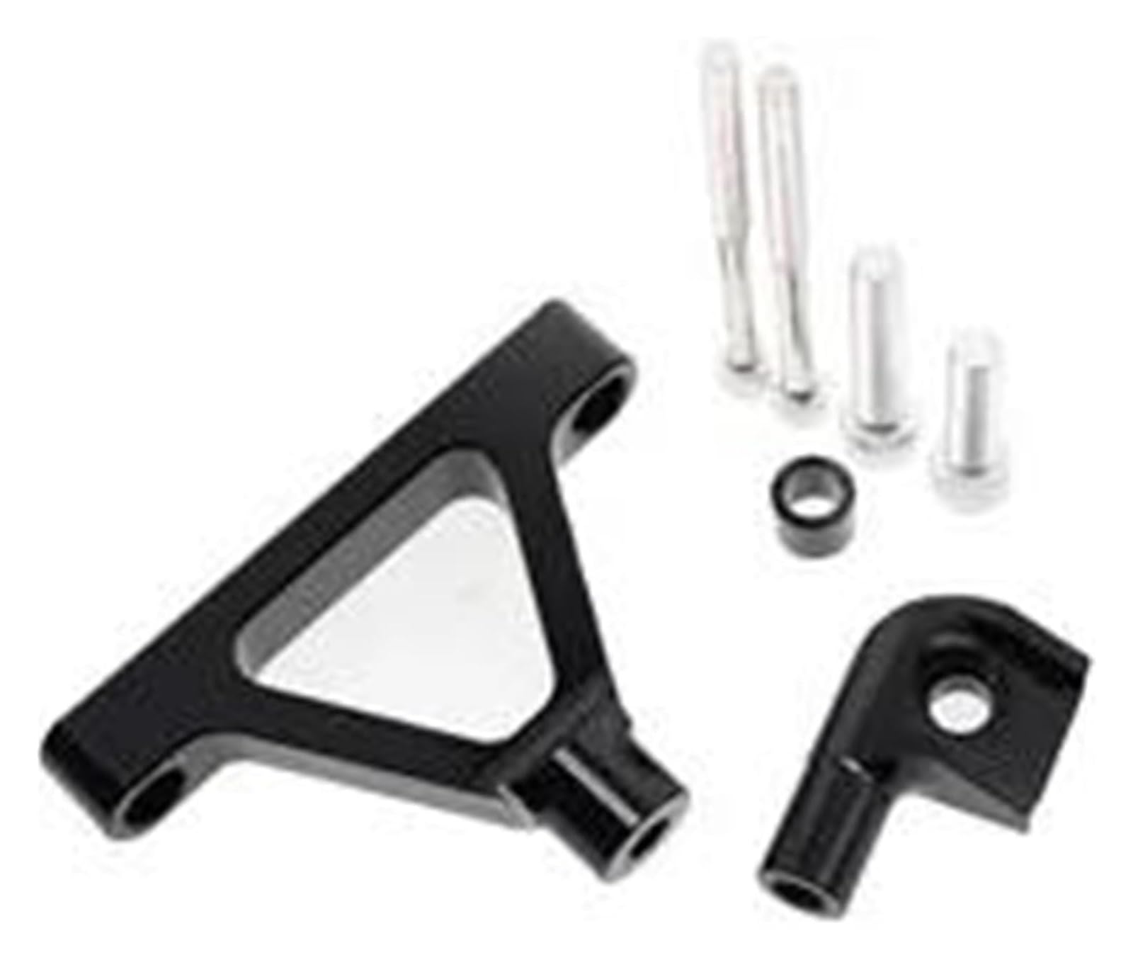 Für Kawa&saki Für Ninja ZX6R ZX 6R 2007 2008 Motorrad Lenkung Dämpfer Stabilisator Halterung Montage Unterstützung Kit Halter Lenkungsdämpfer(Schwarz) von HOMRMBUBP