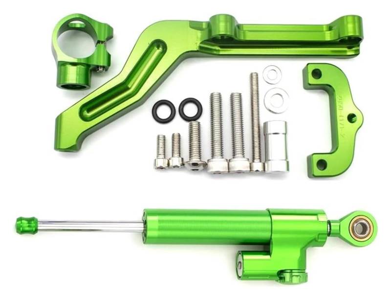 Für Kawa&saki Z650 Z 650 2017-2023 Stabilisator Dämpfer Motorräder Lenkung Dämpfer Stabilisator Halterung Unterstützung Montage Kit Lenkungsdämpfer(Set 1) von HOMRMBUBP