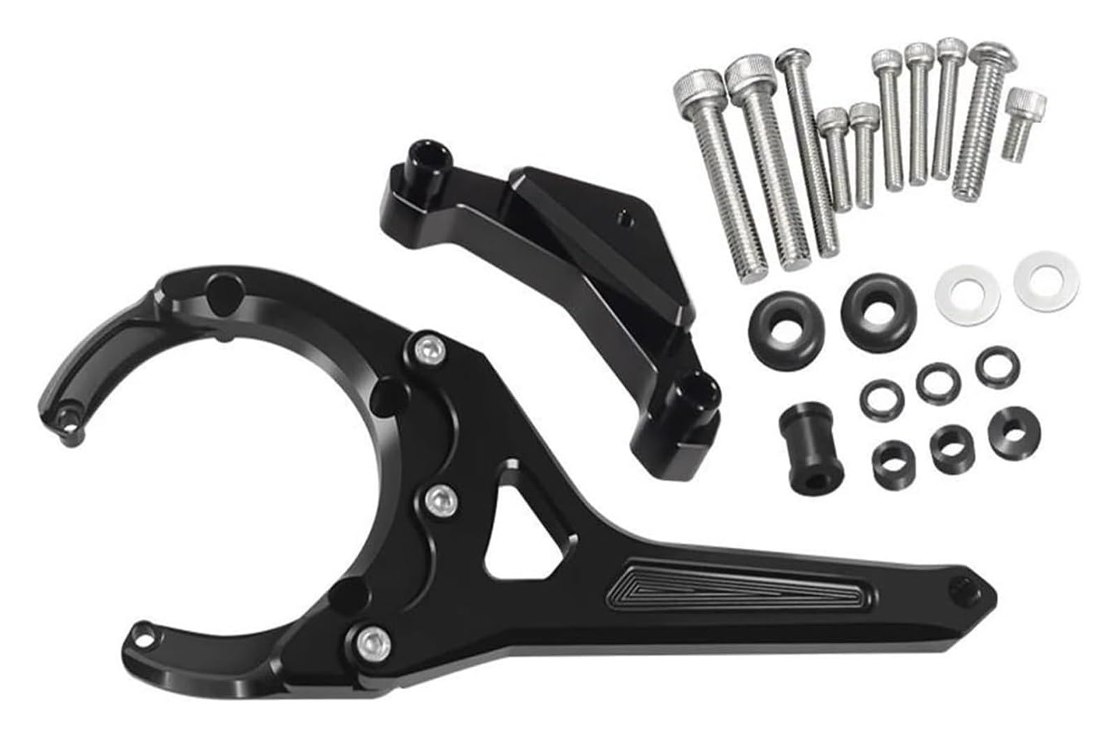 Für Suz&uki GSXS GSX-S 1000/F GSXS1000 GSX-S1000F 2016-2023 Motorrad Lenkungsdämpfer Stabilisator Halterung Unterstützung Mount Kit Lenkungsdämpfer(Black Bracket) von HOMRMBUBP