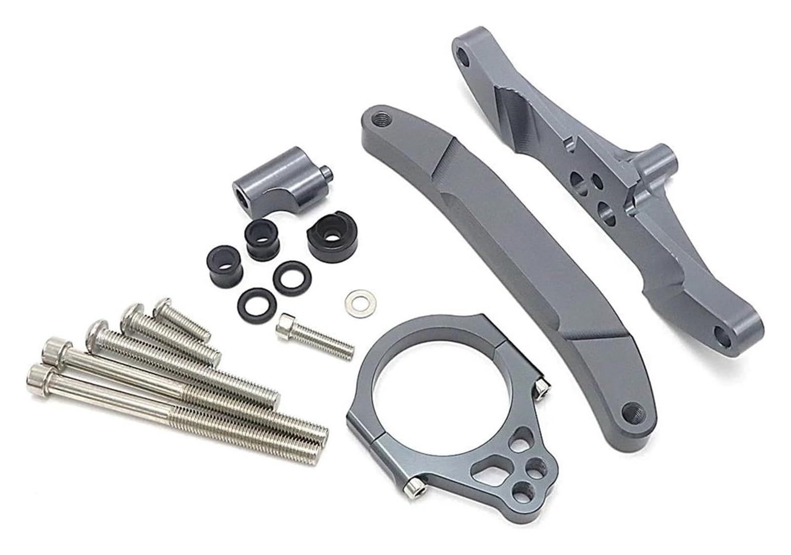 Für Y&amaha FZ1 Für FAZER 2006-2015 Stabilisatordämpfer Motorrad-Lenkungsdämpfer-Stabilisator-Montagehalterungs-Kits Lenkungsdämpfer(Bracket 5) von HOMRMBUBP