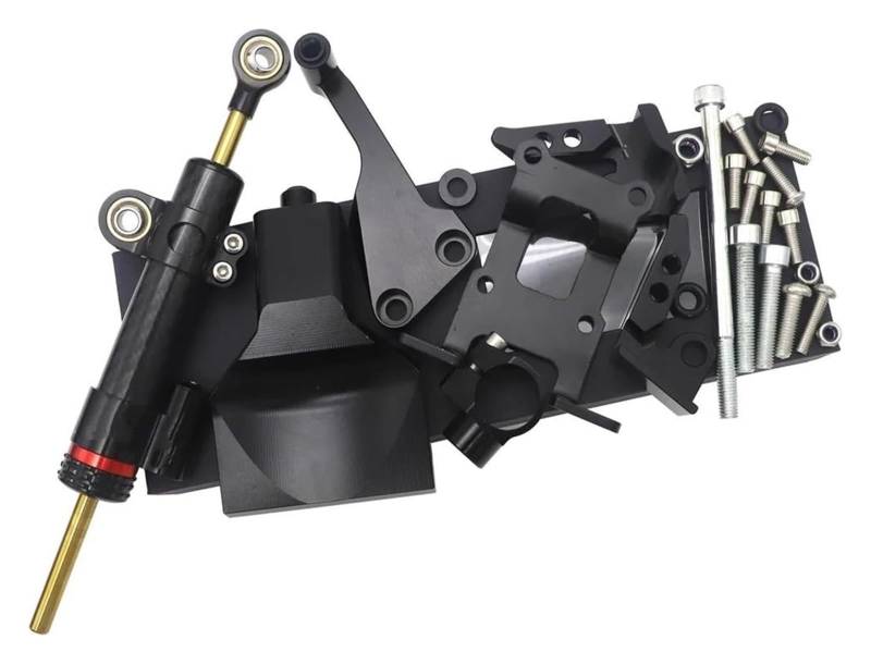 Für Y&amaha Für MT-07 FZ-07 2014-2019 Stabilisatordämpfer Motorrad-Lenkungsdämpfer-Stabilisator-Montagehalterungssatz Lenkungsdämpfer(Set B) von HOMRMBUBP