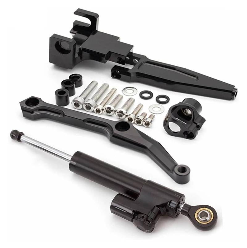 Für Y&amaha Für Tracer Für MT09 FJ09 2016-2020 Motorrad-Lenkungsdämpfer-Stabilisator-Dämpfer-Halterungs-Unterstützungssatz Lenkungsdämpfer(Set 2) von HOMRMBUBP