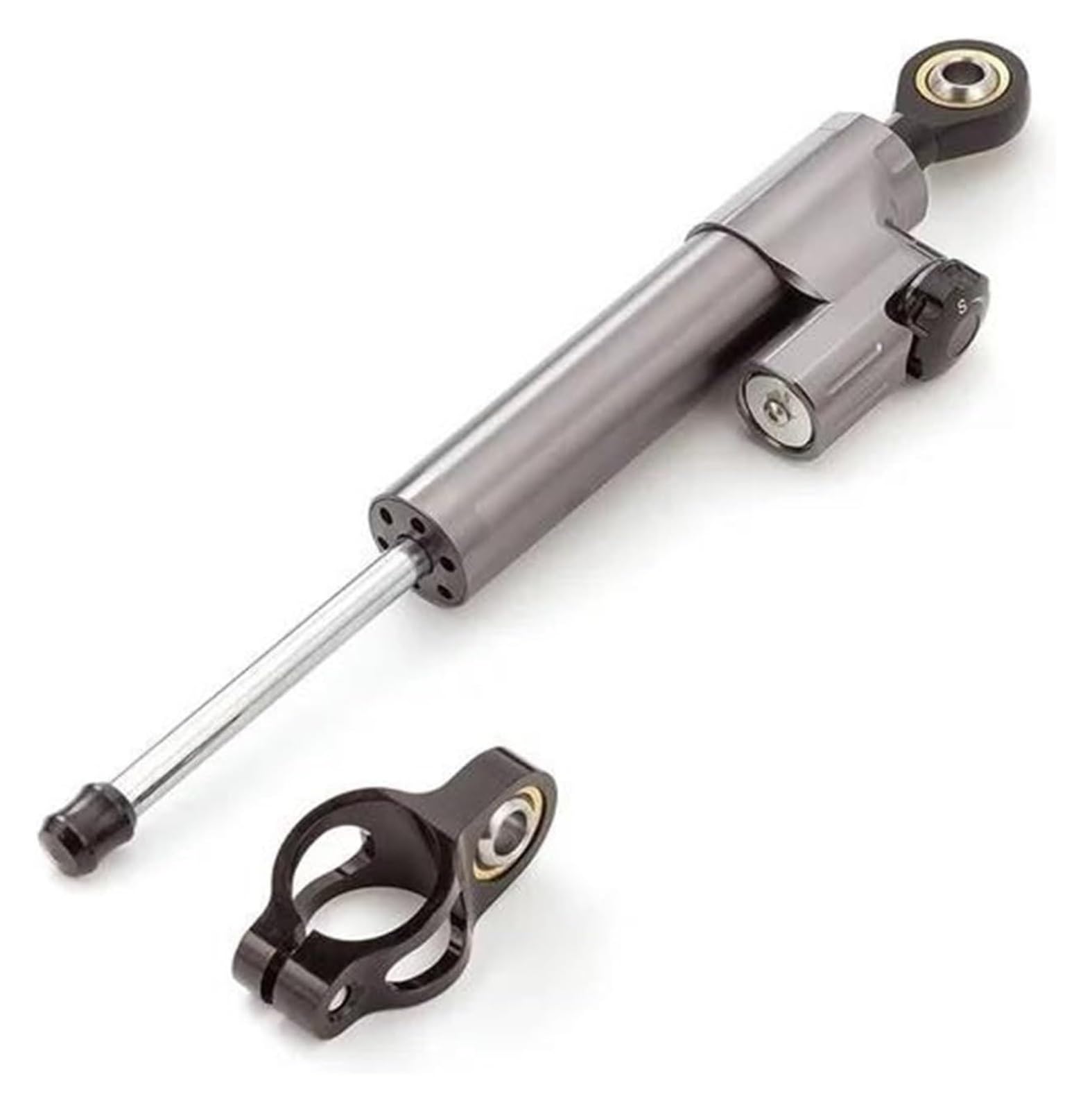 Für Y&amaha YZF R3 R25 Für MT25 2015-2018 Motorradstabilisator-Lenkungsdämpfer-Montagehalterungs-Unterstützungssatz Lenkungsdämpfer(7) von HOMRMBUBP