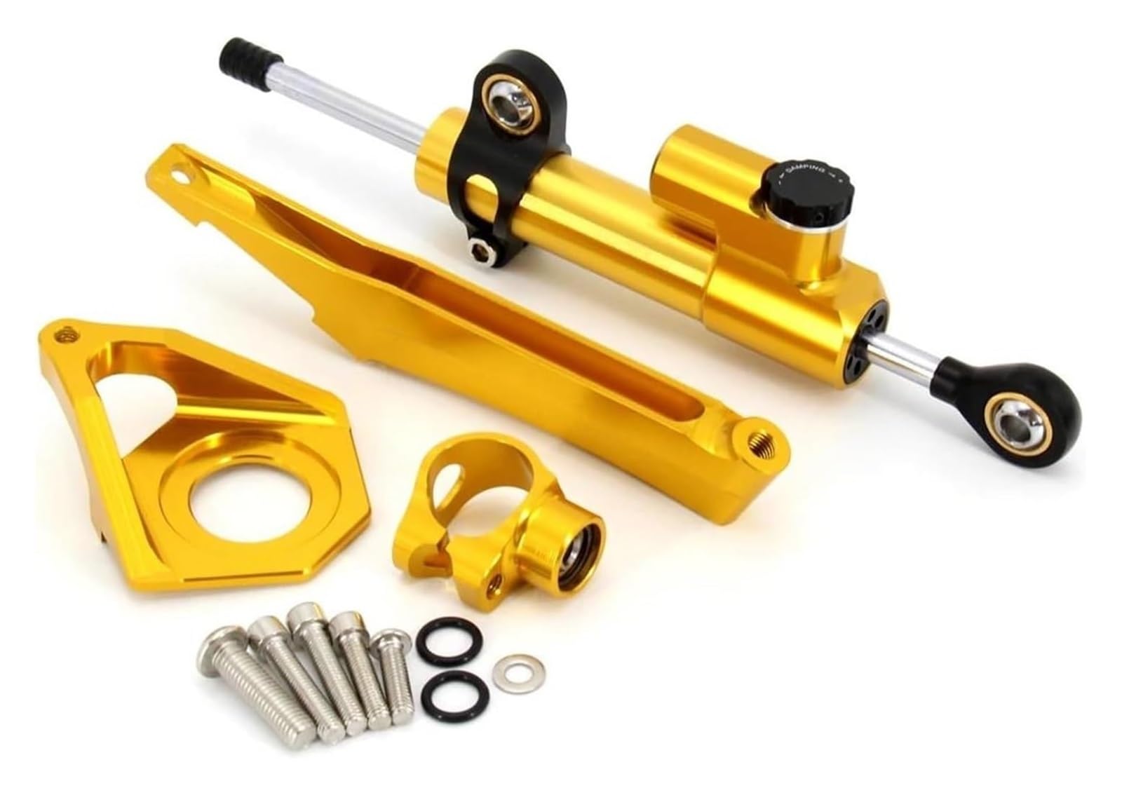 Für Y&amaha YZF600 YZF R6 2003-2005 Motorräder Lenkstabilisierungsdämpferhalterung Mount Kit Stabilisatordämpfer Lenkungsdämpfer(Set 3) von HOMRMBUBP