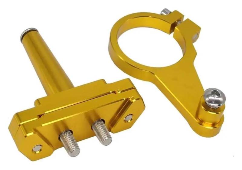 Für Y&amaha YZFR15 YZF R15 V3 2017-2020 Stabilisatordämpfer Motorrad-Lenkstabilisatordämpfer-Montagehalterung Lenkungsdämpfer(Gold) von HOMRMBUBP