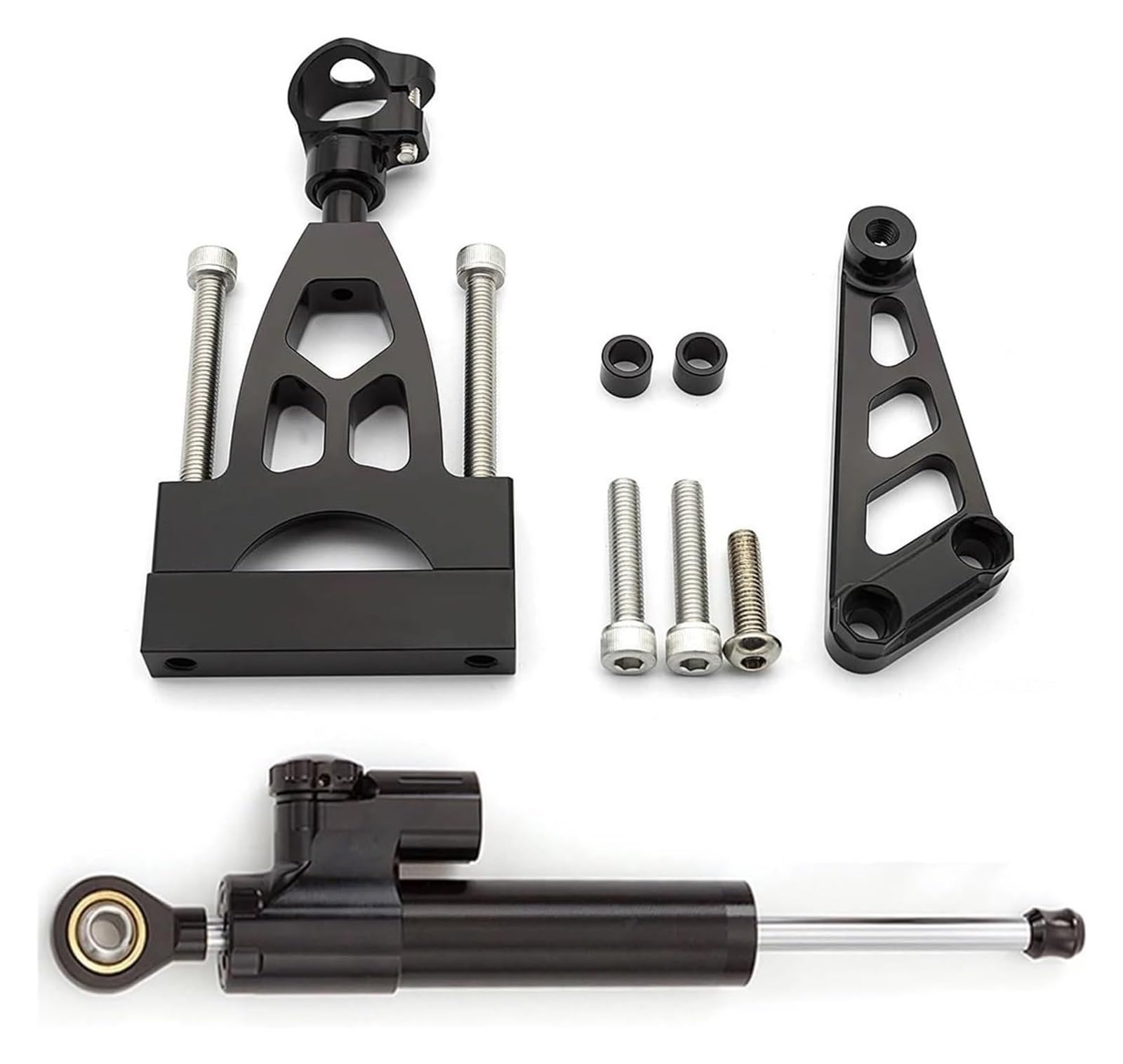 HOMRMBUBP Für CB400 Für VTEC CB400SF CB 400 1999-2015 Motorrad Lenkungsdämpfer Stabilisator Dämpfer Halterung Support Kit Lenkungsdämpfer(Set 2) von HOMRMBUBP