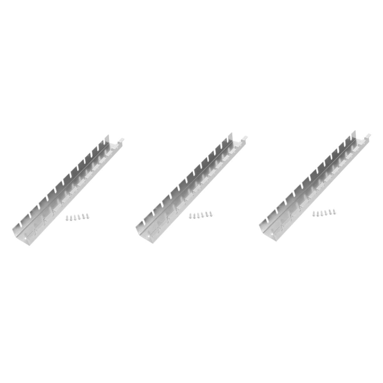 HOMSFOU 3St Kabelorganisator Schraubendreher Halter Werkzeugorganisation manuelles Nagelbrett Display-Rack Nagelbrett Drahthaken Werkzeugständer Haken für Pegboard-Werkzeuge Stahl Silver von HOMSFOU