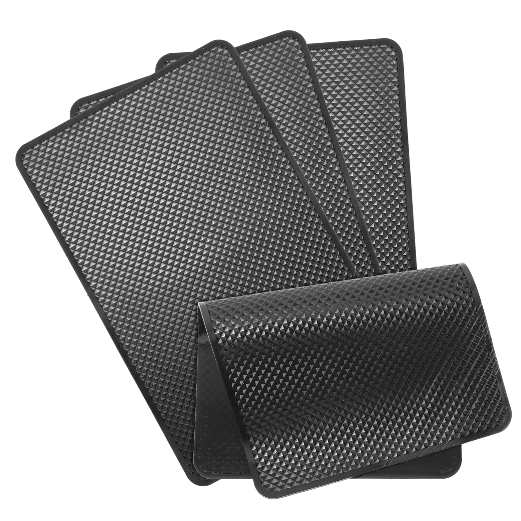 HOMSFOU 4 Stück Auto Anti Rutsch Matte Klebrige Auto Matte Auto Klebematte Armaturenbrett Pad Autoteile rutschfeste Fahrzeug Auto Matte rutschfeste Auto Pad Handy Griff Klebrige von HOMSFOU