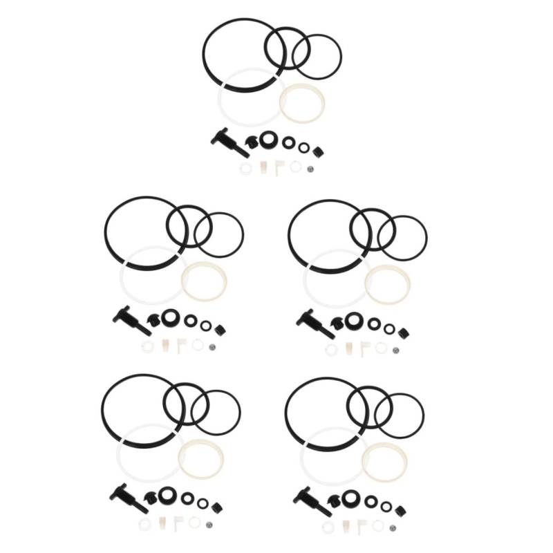 HOMSFOU 5 Sätze Wagenheber-reparatursatz Hydraulisches Dichtungswerkzeug Dichtung des Wagenhebers Öldichtring des Wagenhebers Austausch des Wagenhebergriffs Wagenheberöl Stahl 16 Stück * 5 von HOMSFOU