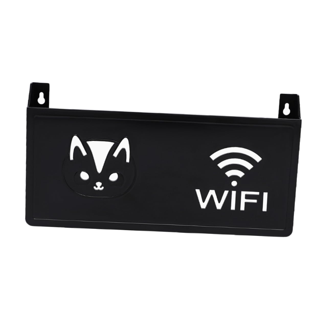 HOMSFOU Kasten Wandaufbewahrungsbox Wlan-router-abdeckung Dekorativ Stecker Tür W-lan Schutz Drähte Gerät Auslauf Verstecken Leistung Einheit Wlan-ständerwand Router-rack Plastik Black von HOMSFOU