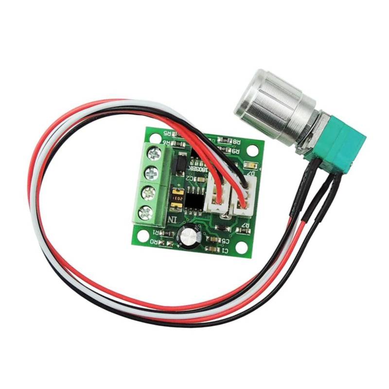 HOMSFOU PWM DC Motor Controller 1803BKW 3V 5V 6V 12V 2A 30W Einstellbarer Motordrehzahlsteller Schalter Für Niederspannungsmotoren Geschwindigkeitsregler Für Modelle Und von HOMSFOU