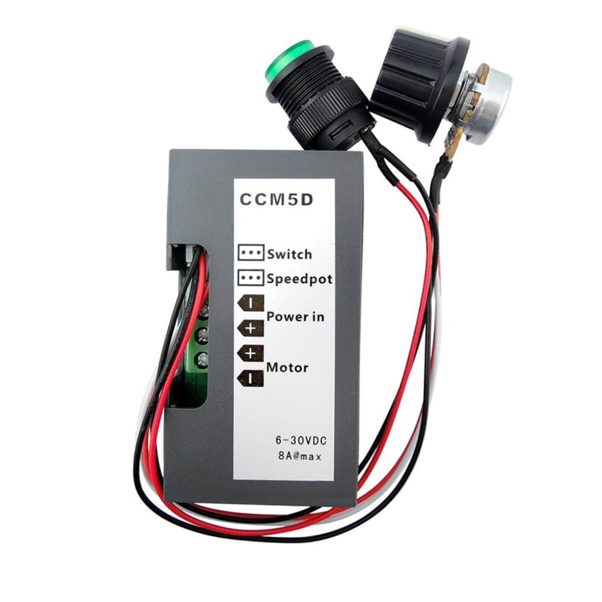 HOMSFOU Pwm Dc Motor Controller Mit Digitaler Anzeige Motorsteuerung Für Treiber Steuerschalter Für Gleichstrommotor Schwarz Ccmd von HOMSFOU