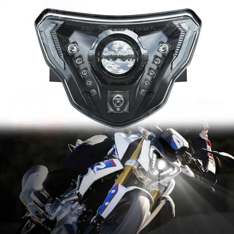 Motorrad Scheinwerfer Baugruppe für BMW G310GS G310R 2017-2020,Wasserdicht Stoßfest DRL Motorradzubehör von HOMXDBCM