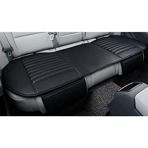 HONCENMAX Auto Sitzbezug Kissen Pad Mat - Atmungsaktiv Auto Seat Protector - Auto Interior Autozubehör - PU Leder Bambuskohle - 1 Packung Rücksitzabdeckung von HONCENMAX