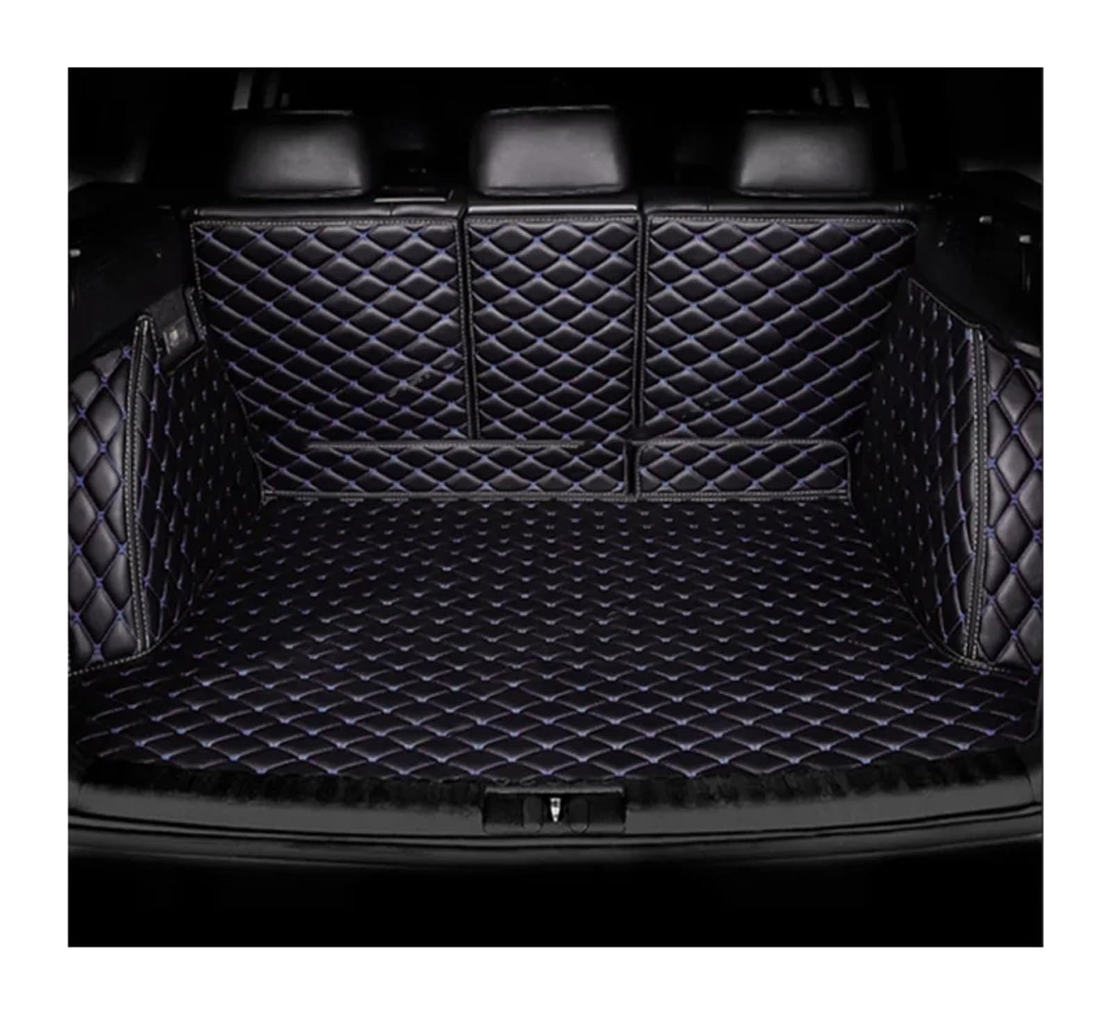 Auto Kofferraummatte Für Tiguan 5N 5seat 2007 2008 2009 2010 2011 2012 2013 2014 2015 2016 Kofferraum Matte Vollständig Kofferraum Matte Hinten Fracht Tablett Zubehör Kofferraumschutz Zubehör(Black B1 von HONGSHIZI