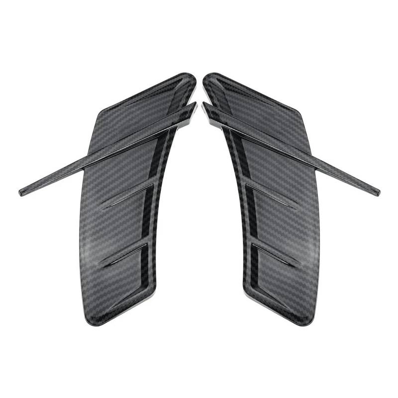 Auto Schwanz Spoiler Flügel Für A3 A4 B8 A5 A6 C6 C7 A7 S3 S4 S5 S6 RS3 RS4 RS5 RS6 Spoiler Abfluss Vent Aufkleber Trim Moulding Auto Seite Kotflügel Universal Dachspoilerflügel(Carbon Fiber Look) von HONGSHIZI