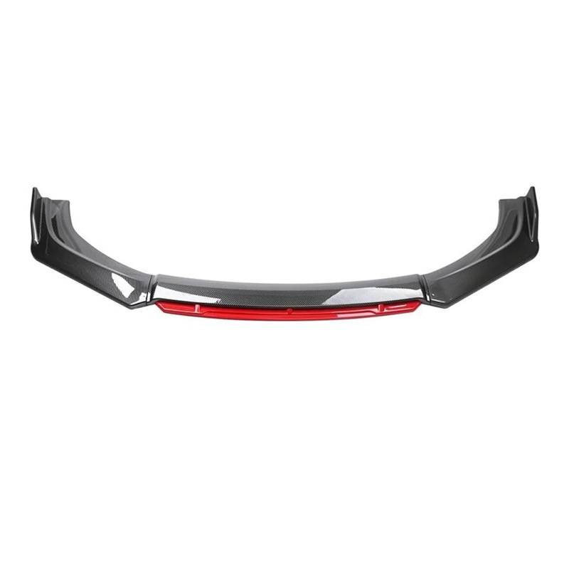 Auto Schwanz Spoiler Flügel Für A4 S4 A6 S6 Für Wagon Für Wollen B6 B7 B8 Zubehör Auto Vorderen Stoßfänger Lippe Kinn Spoiler Splitter Diffusor Körper Kit Universal Dachspoilerflügel(Carbon Red) von HONGSHIZI