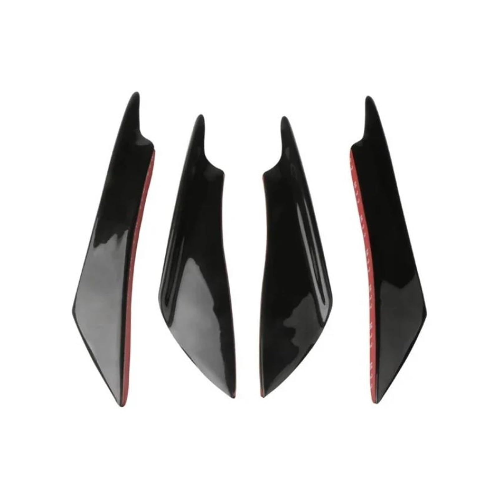 Auto Schwanz Spoiler Flügel Für P&eugeot 106 107 205 206 207 208 306 307 308 309 405 406 407 Fin Splitter Körper Spoiler Canards Spoiler Auto Vordere Stoßstange Lippe Dachspoilerflügel(4pcs Black) von HONGSHIZI