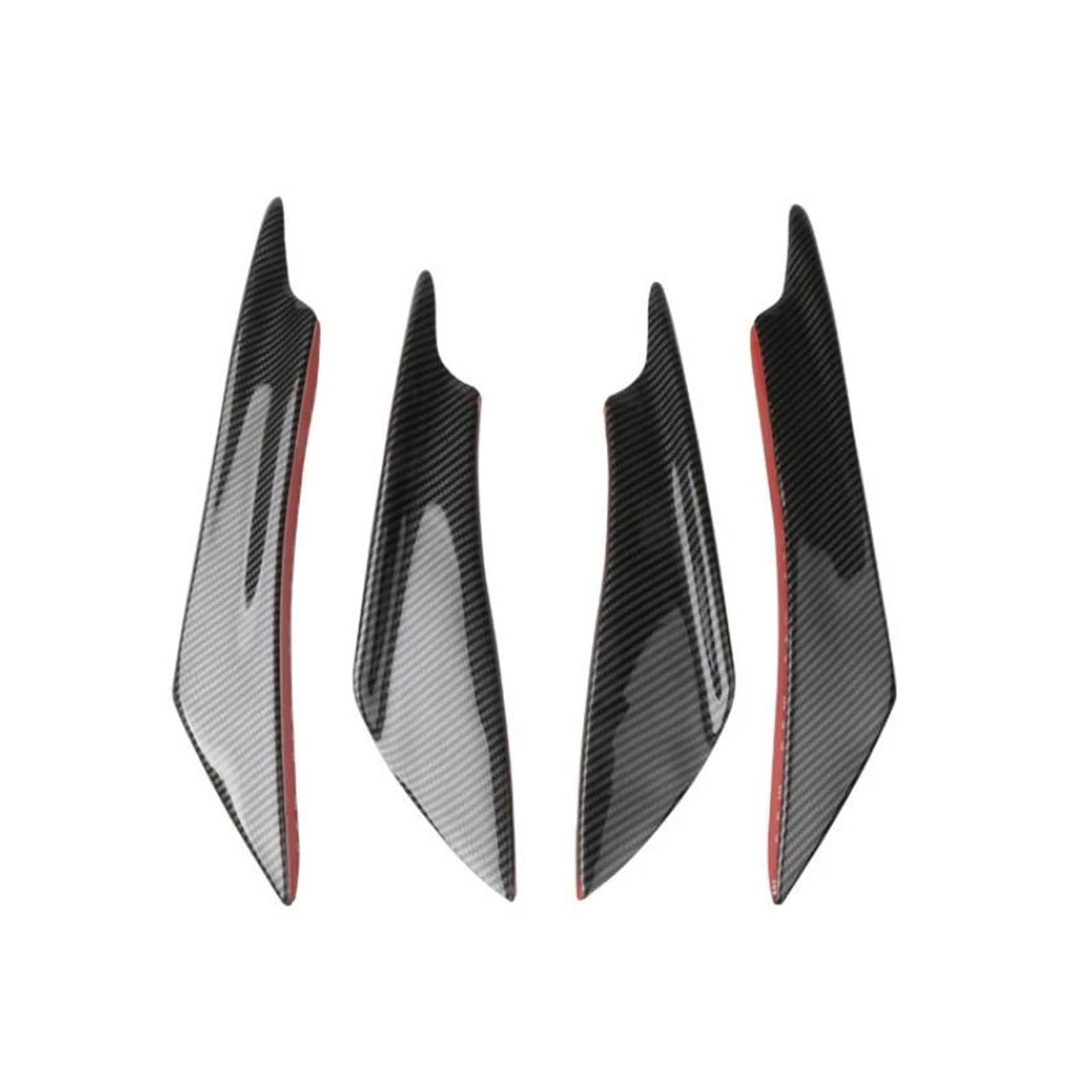 Auto Schwanz Spoiler Flügel Für P&eugeot 307 308 407 206 207 3008 406 208 2008 508 408 306 301 106 107 607 Spoiler Stoßstange Lippe Zubehör Auto Front Stoßstange Dachspoilerflügel(4pcs Carbon Fiber) von HONGSHIZI