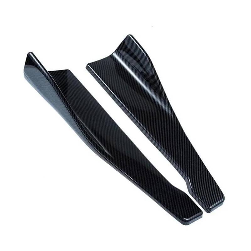 Auto Schwanz Spoiler Flügel Splitterschutz Kratzzubehör Universell 48 cm Lang Auto-Seitenschweller Stoßstangenspoiler Dachspoilerflügel(Carbon) von HONGSHIZI