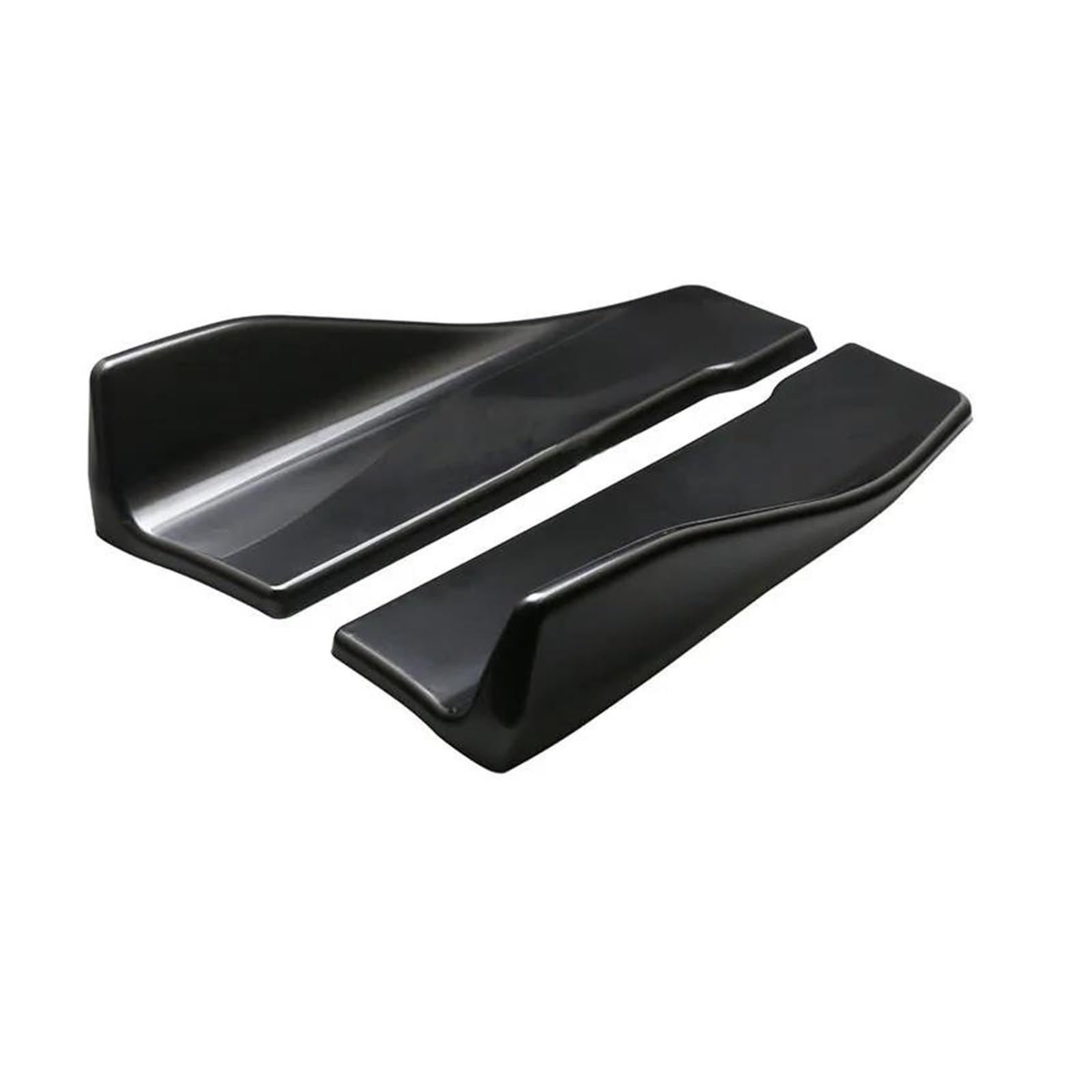 Auto Schwanz Spoiler Flügel Spoiler Seitlich Vorne Stoßstange 35 cm Länge Auto Hinten Seitenrock Lip Rocker Flügel Glänzend Schwarz Schutz Zierleisten Styling Universal Dachspoilerflügel von HONGSHIZI