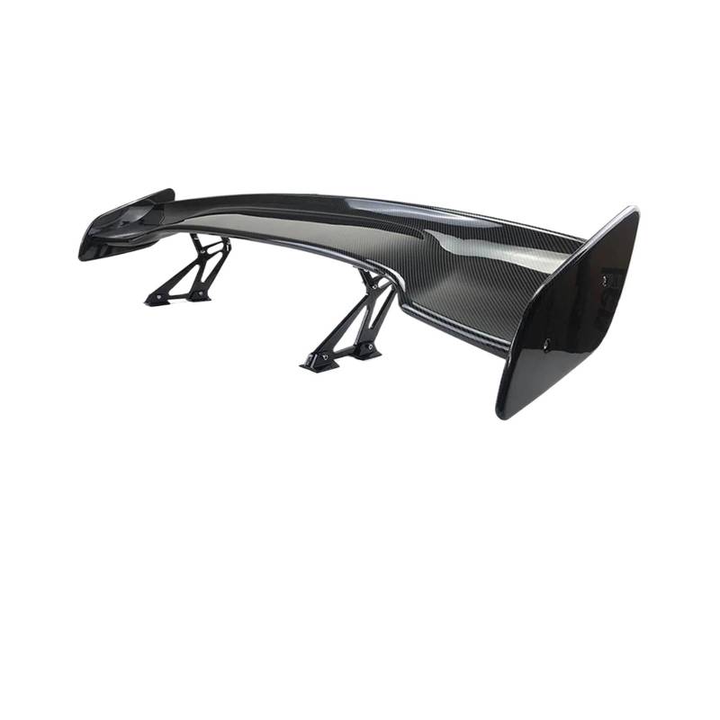 Auto Schwanz Spoiler Flügel Universal Für Limousine Common Wing Auto Tuning Zubehör Schwanz Außen Trim 145CM ABS Für GT Stil Spoiler Schwarz Und Carbon Look Dachspoilerflügel(Carbon Look) von HONGSHIZI