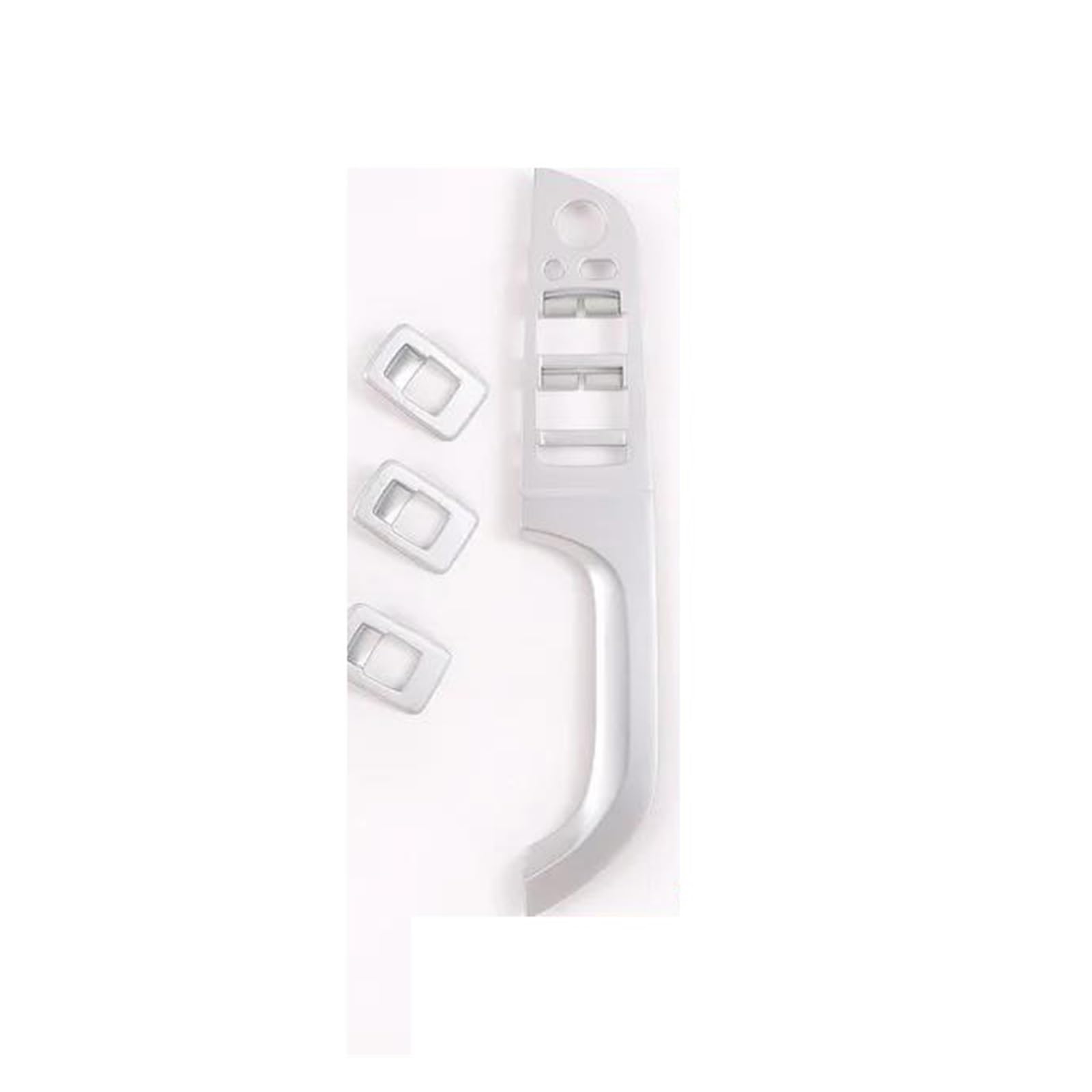 Control Panel Aufkleber Für 3 Serie E90 E92 2005 2006 2007 2008 2009 2010 2011 2012 Auto Schalter Rahmen Fenster Glas Lift-Taste Trim Aufkleber Innen ABS Mittelkonsole Trim(Model A-Silver) von HONGSHIZI