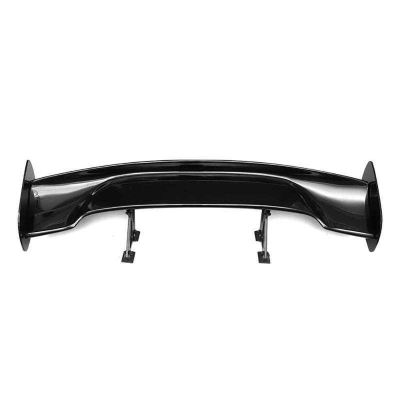 Heckspoiler Flügellippe 145CM Universal Modifikation Carbon Faser Auto Schwanz Flügel Außen Modifikation Spoiler Kollision Autoscooter Zubehör Kofferraumspoiler(Black) von HONGSHIZI