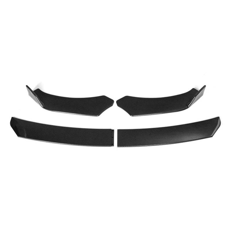 Heckspoiler Flügellippe Für A3 A4 A5 A7 A8 B7 B8 Q7 RS5 RS6 S3 Für T&t Auto Zubehör Spoiler Frontschürze Lip Seite Splitter Kinn Körper 4PCS Kofferraumspoiler(Carbon Fiber Look) von HONGSHIZI