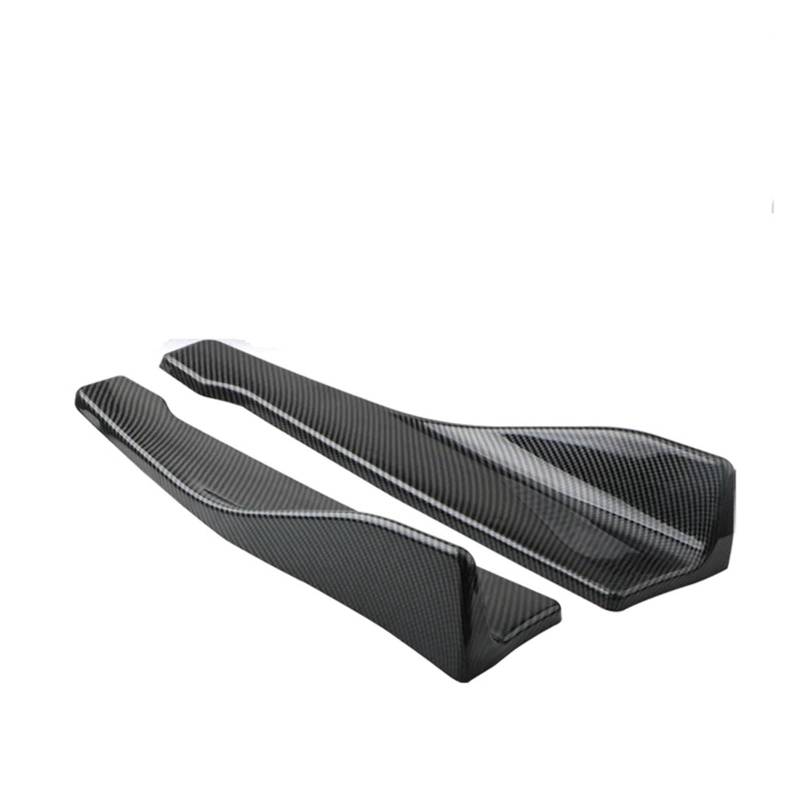 Heckspoiler Flügellippe Universal Carbon Fiber Auto Spoiler Hinten Stoßstange Streifen Lip Diffusor Splitter Scratch Protector Auto Tuning Zubehör Kofferraumspoiler(Side Skirt CB) von HONGSHIZI