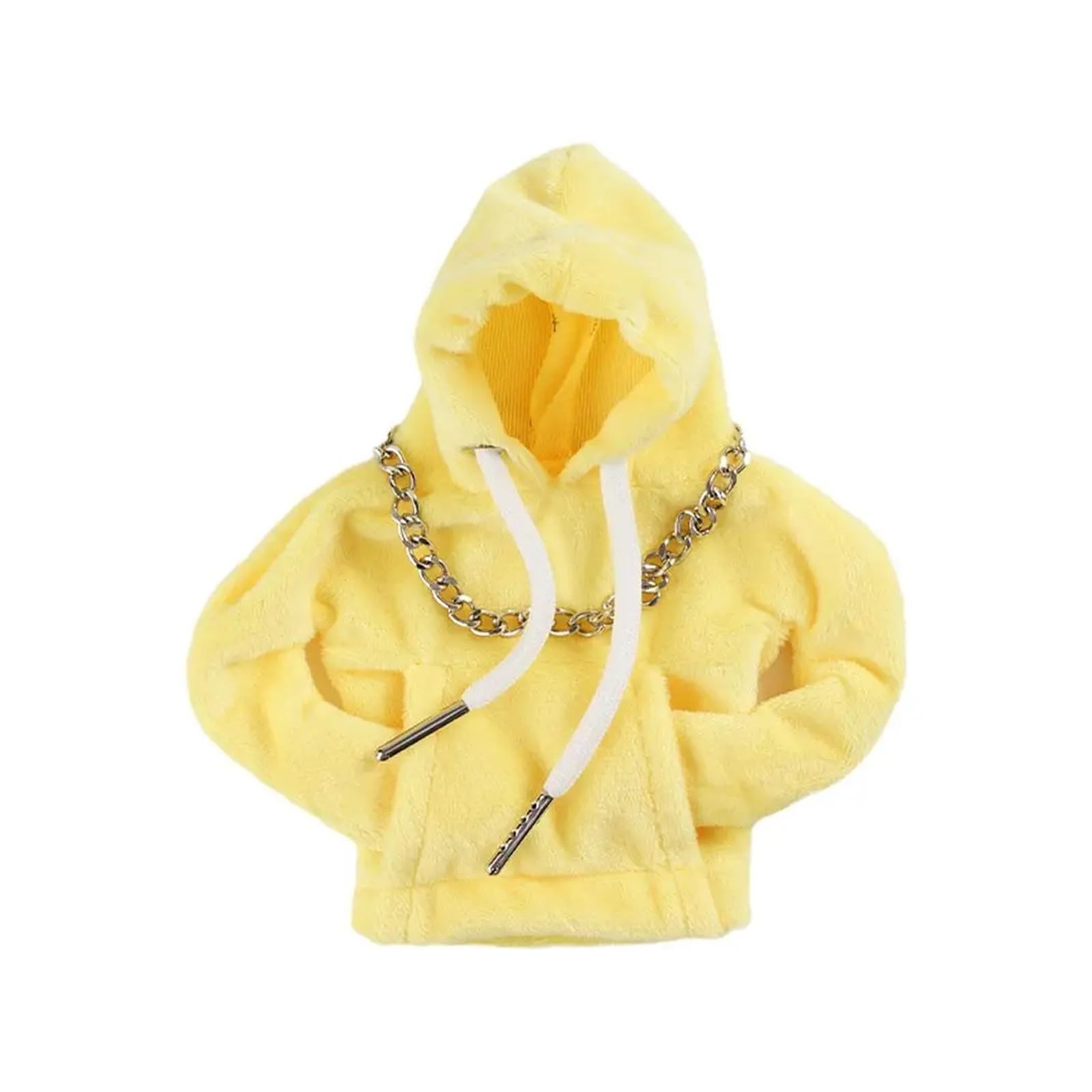 Interieur Mittelkonsole Auto Mittelkonsole Griff Innen Styling Schaltknauf Abdeckung Hoodie Kleidung Sweatshirt Manuelle Dekorative Dekoration Control Panel Aufkleber(Yellow with Chain) von HONGSHIZI