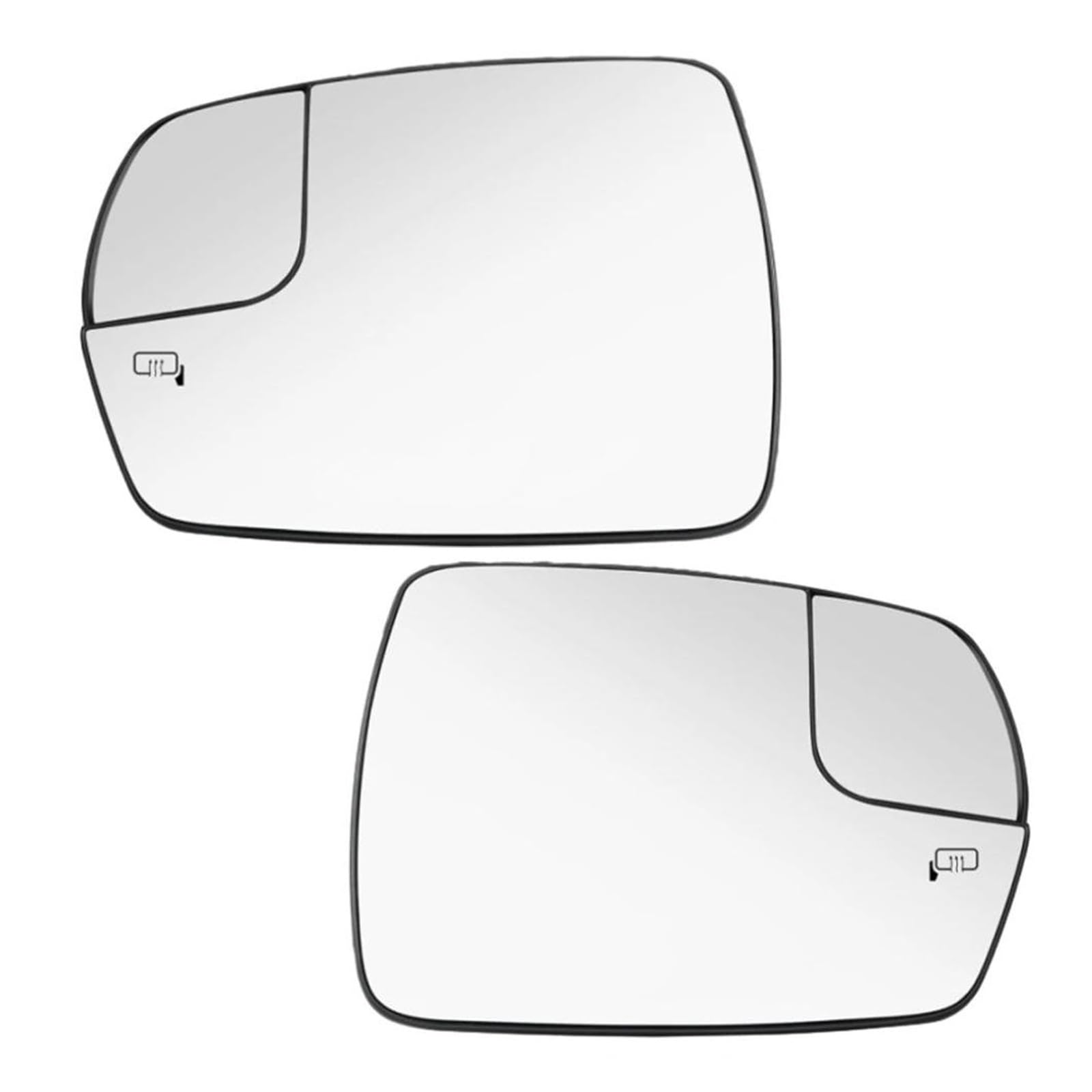 Seitenspiegelglas Für Edge 2015 2016 2017 2018 Auto Links rechts Türflügel beheizter Rückspiegel Glas Seitenspiegel weiße Linse Spiegelglas Ersatz(Left) von HONGSHIZI