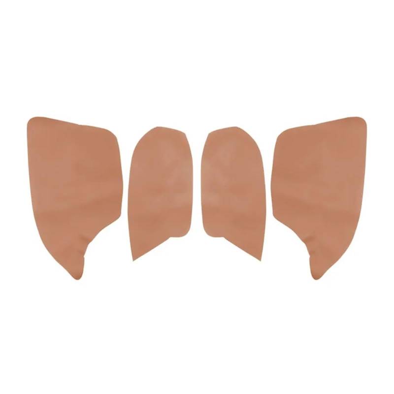 Auto Innendekoration 4PCS Für Mitsubishi Für ASX 2013 2014 2015 2016 Innen Mikrofaser Leder Tür Panel Armlehne Abdeckung Schutz Trim Auto Zubehör Innenraum(4X Brown) von HONGYISM