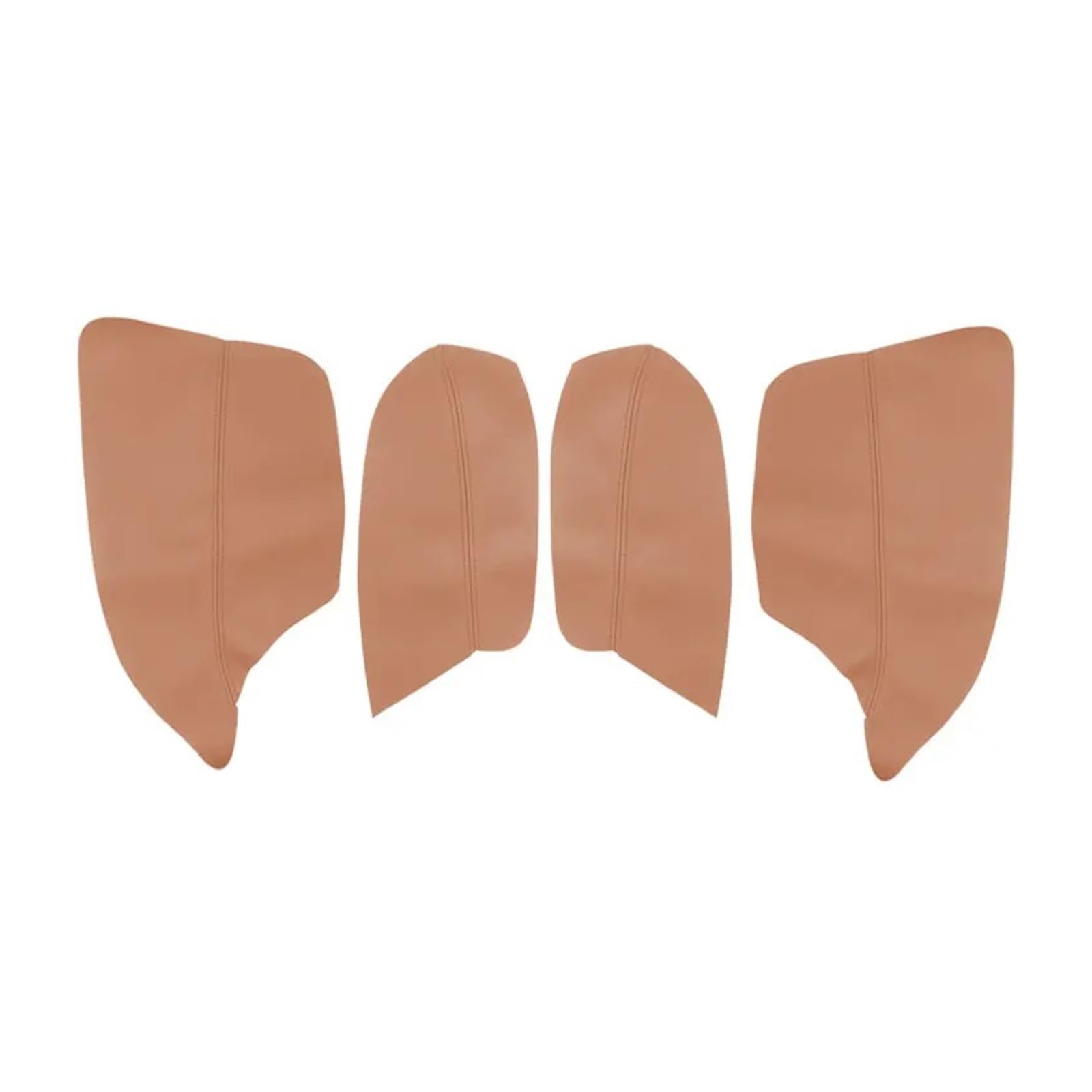 Auto Innendekoration 4PCS Für Mitsubishi Für ASX 2013 2014 2015 2016 Innen Mikrofaser Leder Tür Panel Armlehne Abdeckung Schutz Trim Auto Zubehör Innenraum(4X Brown with Brown) von HONGYISM