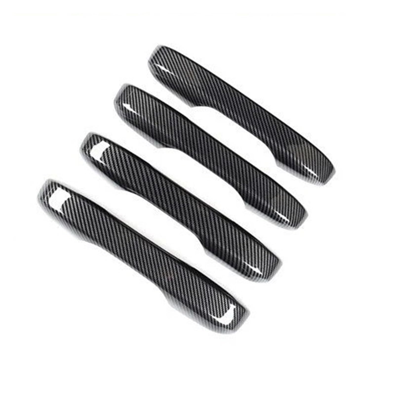 Auto Innendekoration Für 11. Für CIVIC 2022+ Hardshell Overlay ABS Carbon Fiber Grain Interiors Dashborad, Lenkrad, Türen, Armlehne, Schalthebel Auto Zubehör Innenraum(Door Handle Cover) von HONGYISM