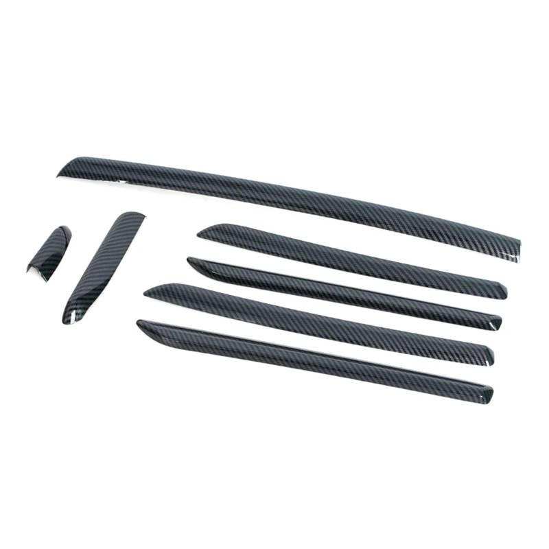 Auto Innendekoration Für A3 S3 Für RS3 2014 2015 2016 2017 2018 Auto LHD Center Konsole Tür Panel Carbon Faser Trim ABS Innenleisten Abdeckung Borte Auto Zubehör Innenraum(1 Set A) von HONGYISM