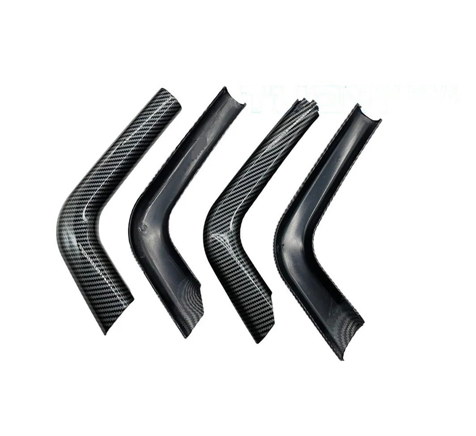 Auto Innendekoration Für Cayenne 2010 11 12 13 14 15 16 2017 Innere Tür Pull Griff Bögen LHD RHD Auto Carbon Faser Innen Armlehne Schutzhülle Panel Auto Zubehör Innenraum(Left Right Side 4PCS) von HONGYISM