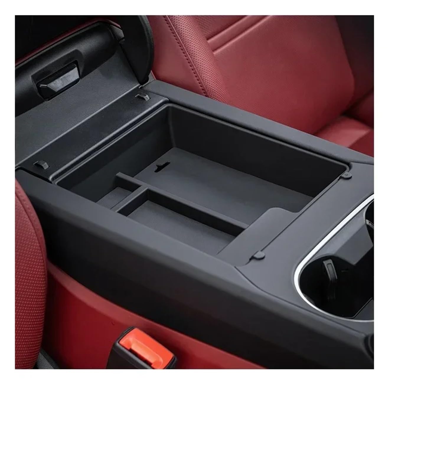 Auto Innendekoration Für Cayenne 2011-2017 2018-2023 Jahr Auto Zubehör Center Console Armlehne Storage Box Halter Organizer Container Fach Auto Zubehör Innenraum(Black 2018-2023) von HONGYISM